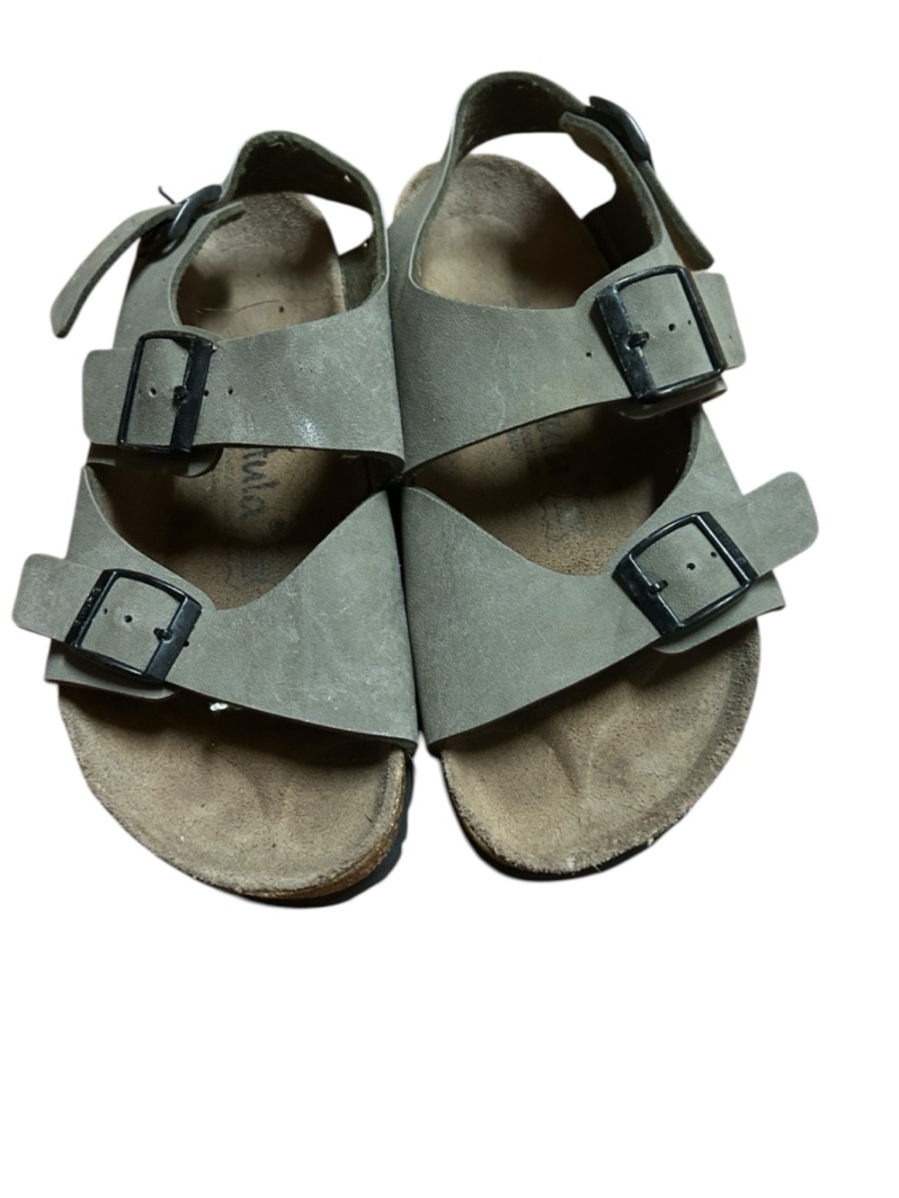 Birkenstock Adjustable Buckle  Sandals in Olive Green